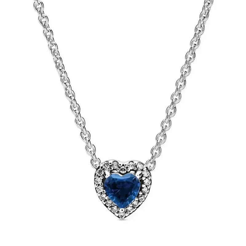 925 Sterling Silver Classic Heart-shaped Necklace