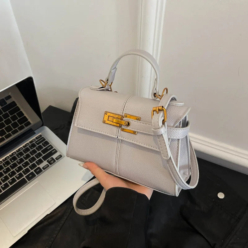 Gold Lock Luxury Design Handbag