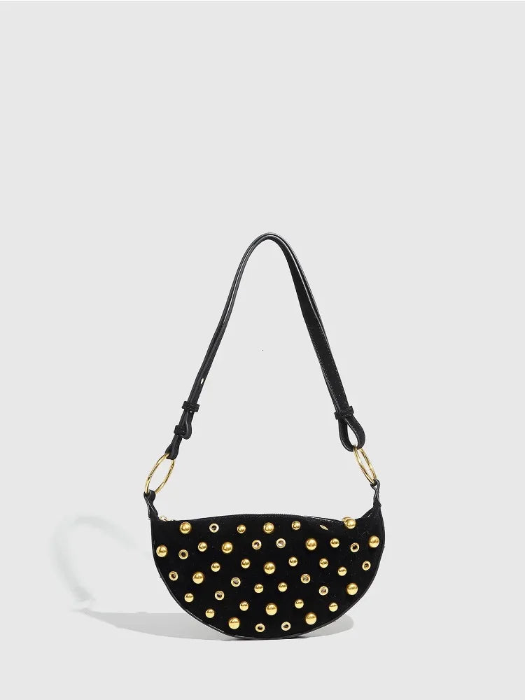 Designer Rivet Polka Dot Studded crossbody Bags