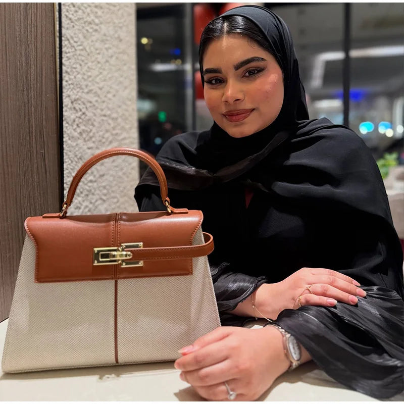 Gold Lock Luxury Design Handbag