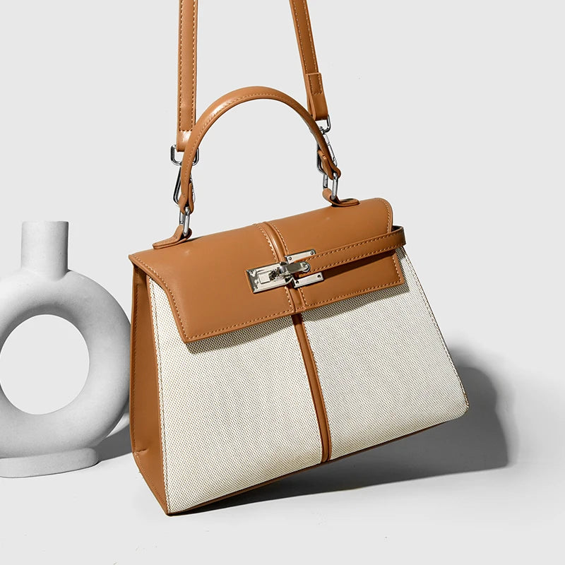 Gold Lock Luxury Design Handbag