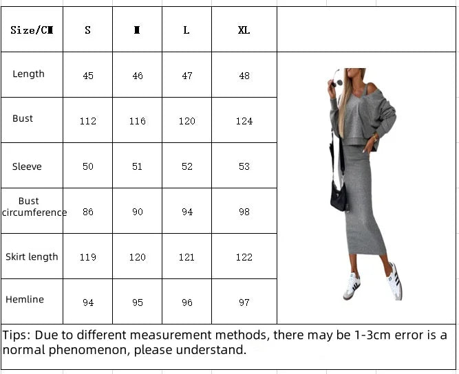 Sporty Slim Fit V-Neck Hooded Sweater Long Dress with Short Top- 2 Prices Set