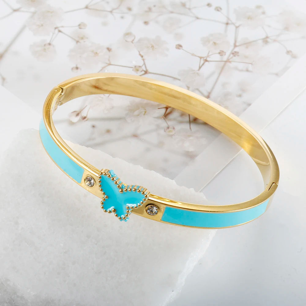 Exquisite Retro Butterfly Bracelet Bangles