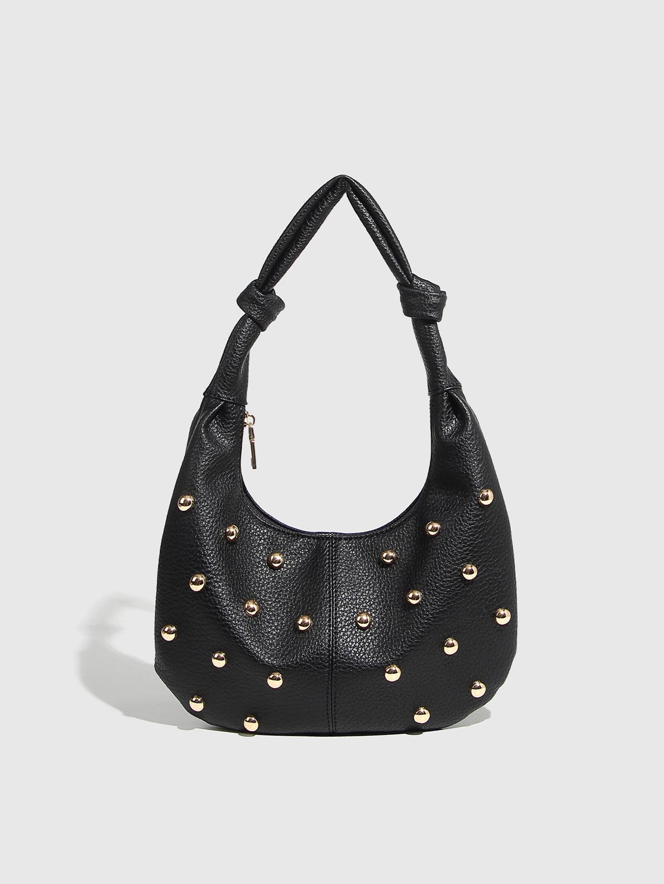 Half Moon Versatile Studded Tote Bag