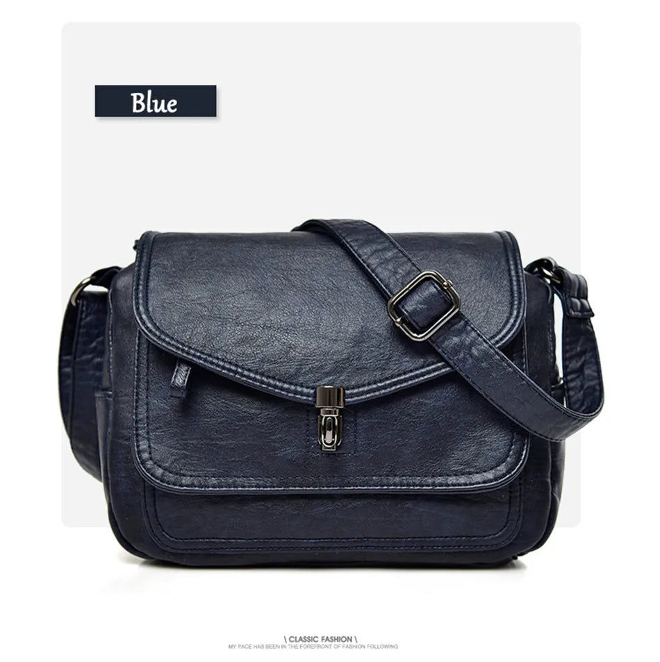 "Vintage Soft" Style Genuine  Crossbody Handbag