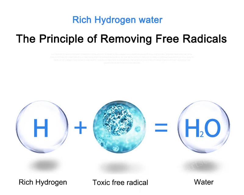 Large 2 Liter Hydrogen Rich Home Pitcher Alkaline Water Ionizer Generator Machine