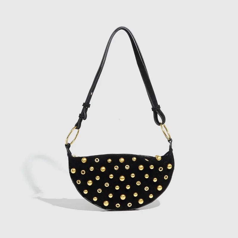 Designer Rivet Polka Dot Studded crossbody Bags