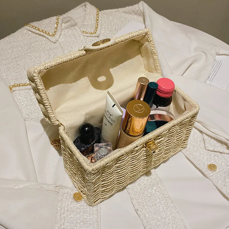 Bohemian Small Rattan Straw Crossbody Shoulder Bags