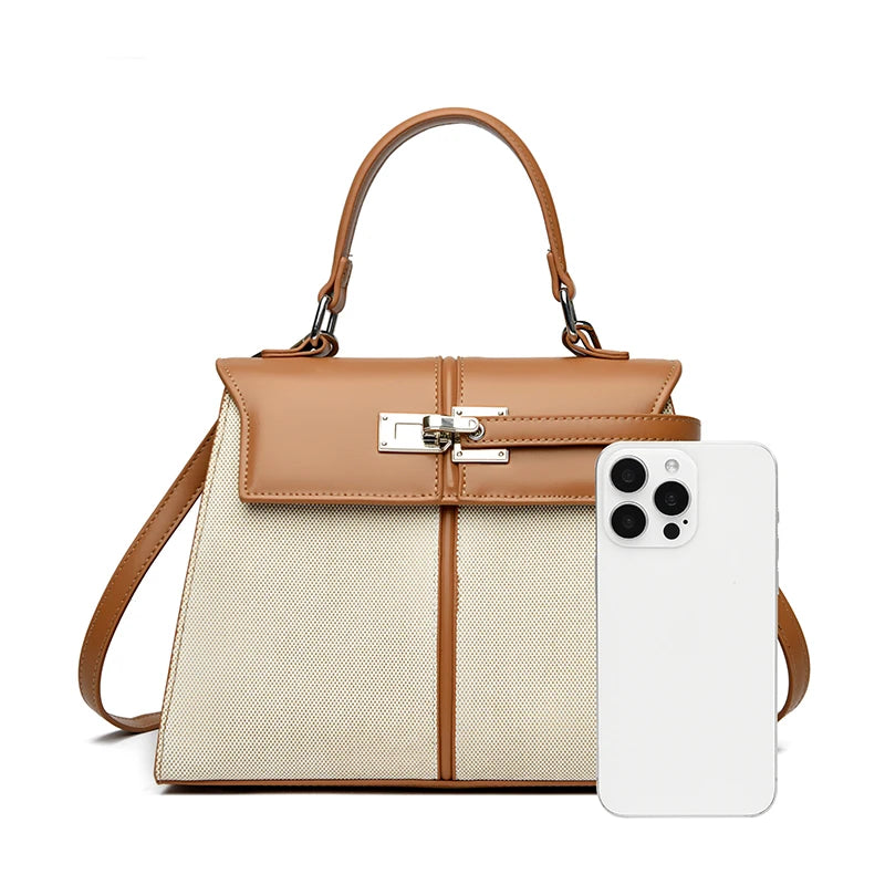 Gold Lock Luxury Design Handbag