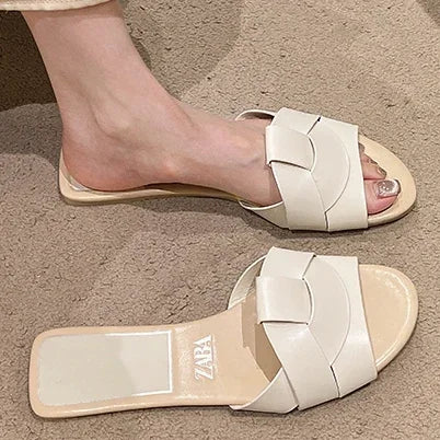 Cross Solid Color Fashion Sandals