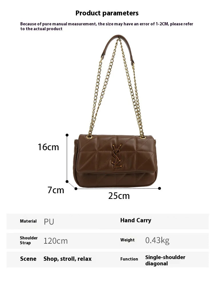 Luxury Handbag with  chic chain