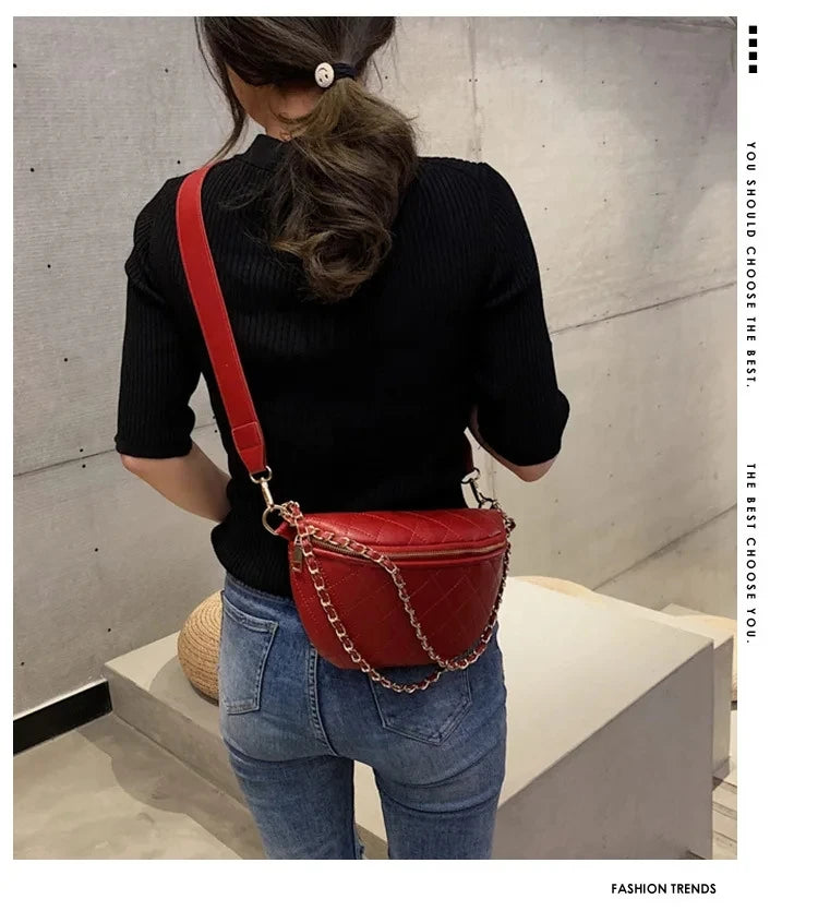 Luxury Brand Banana Crossbody Bag with Adjustable Shoulder Strap