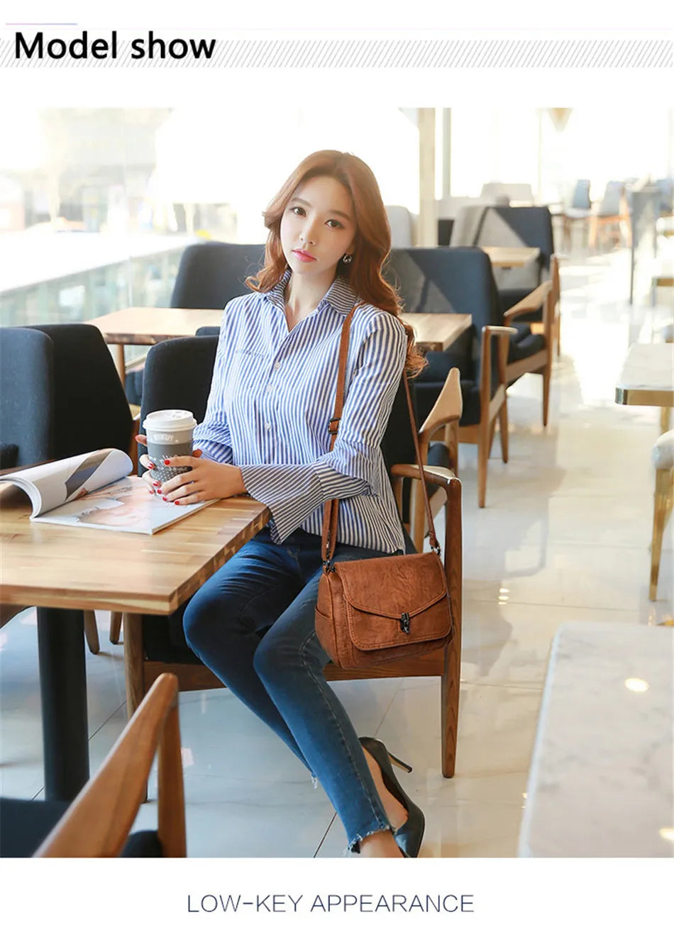 "Vintage Soft" Style Genuine  Crossbody Handbag