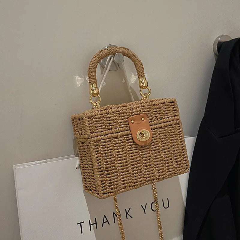 Bohemian Small Rattan Straw Crossbody Shoulder Bags