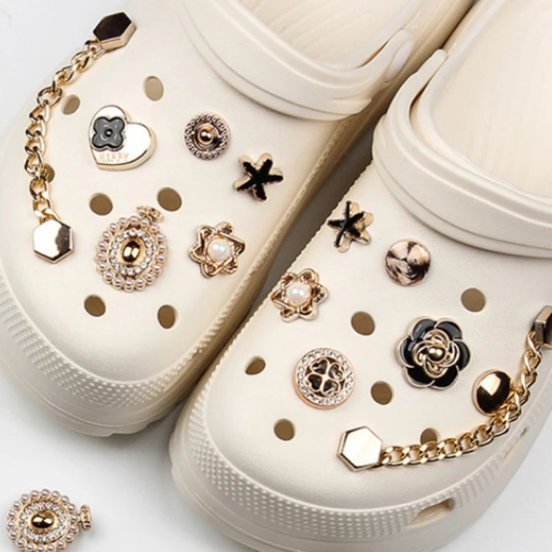Shoes Gold  Charms Sets Accessories