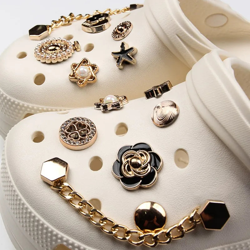 Shoes Gold  Charms Sets Accessories