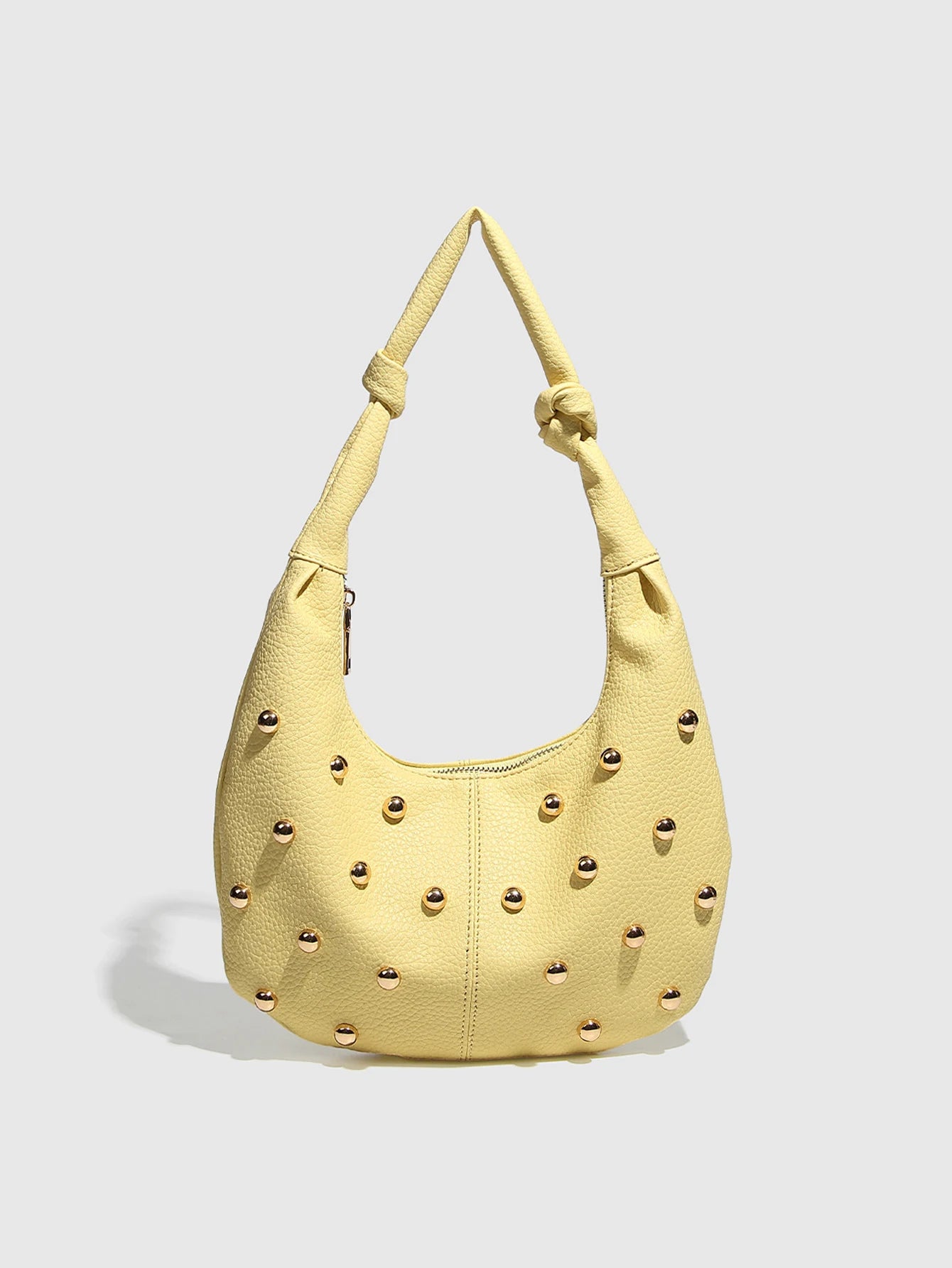 Half Moon Versatile Studded Tote Bag