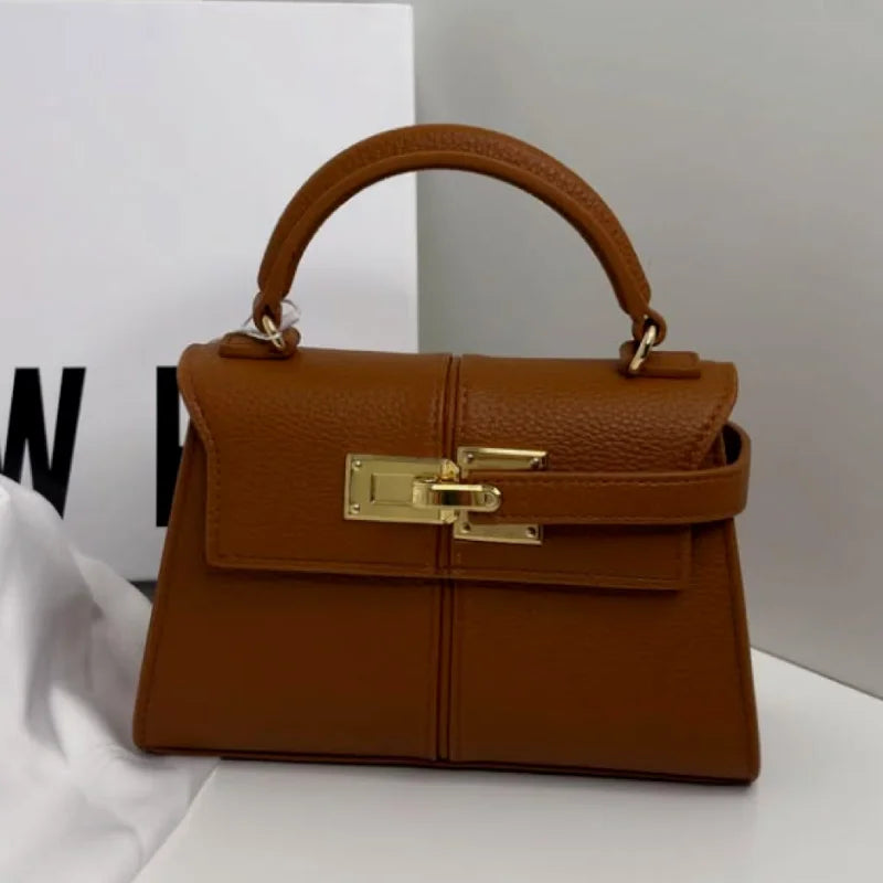 Gold Lock Luxury Design Handbag