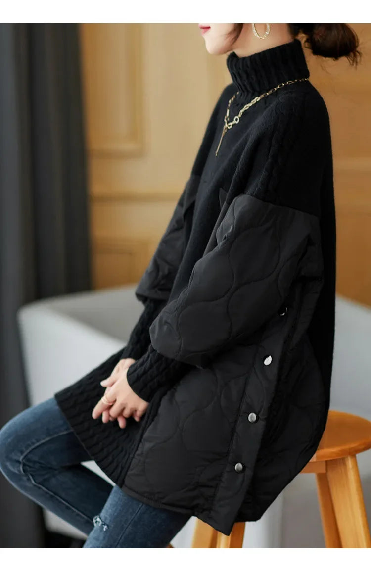 Glamour Vibe  Knit Top Sweater with  Long Sleeves