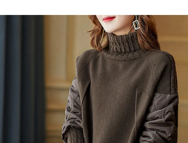 Glamour Vibe  Knit Top Sweater with  Long Sleeves