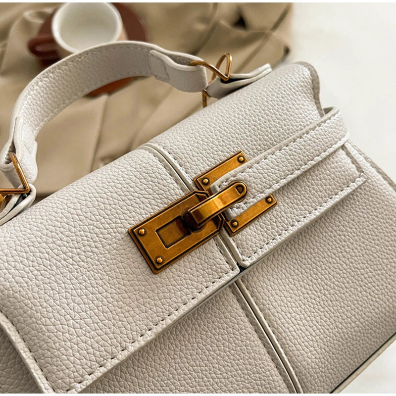 Gold Lock Luxury Design Handbag