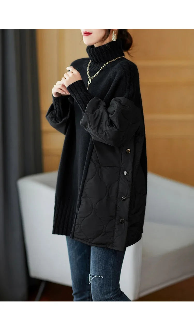 Glamour Vibe  Knit Top Sweater with  Long Sleeves