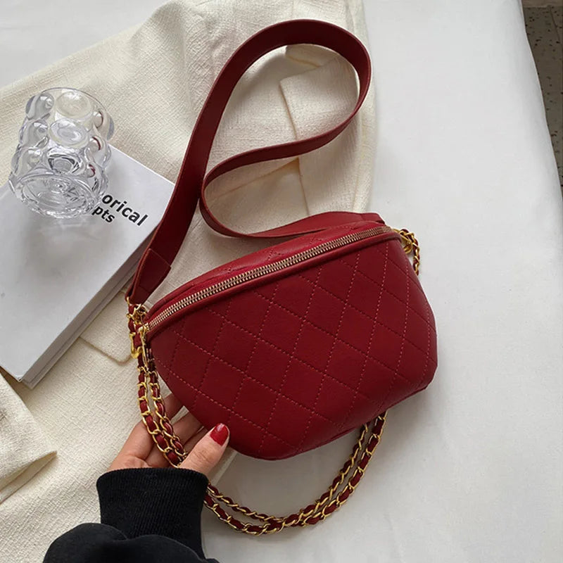 Luxury Brand Banana Crossbody Bag with Adjustable Shoulder Strap