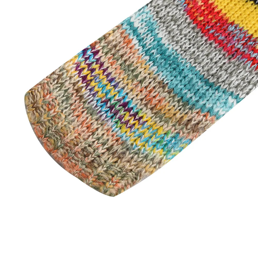 Many Colors Sweater Knitted Cardigan