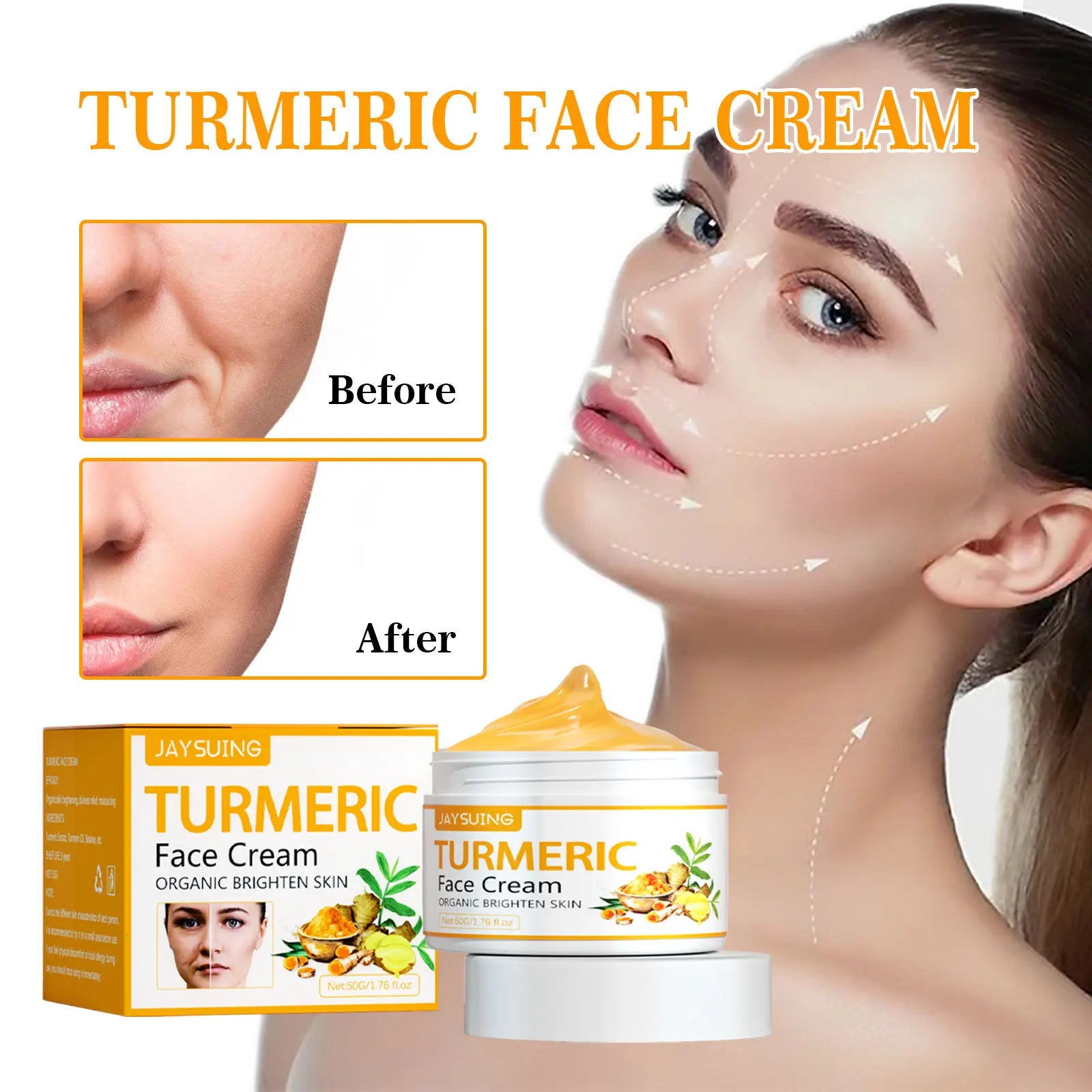 Turmeric   'Brightening  Glow' Skincare Care  6-pcs. Set