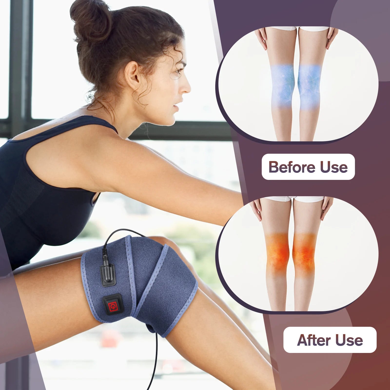 Heated Elbow Wrap Elbows USB Electric Heating Arm Elbow Ankles Knees Pad Wrap Brace Portable Heated Wrist Arm Sleeve Support