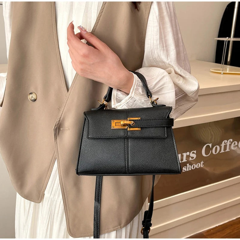 Gold Lock Luxury Design Handbag