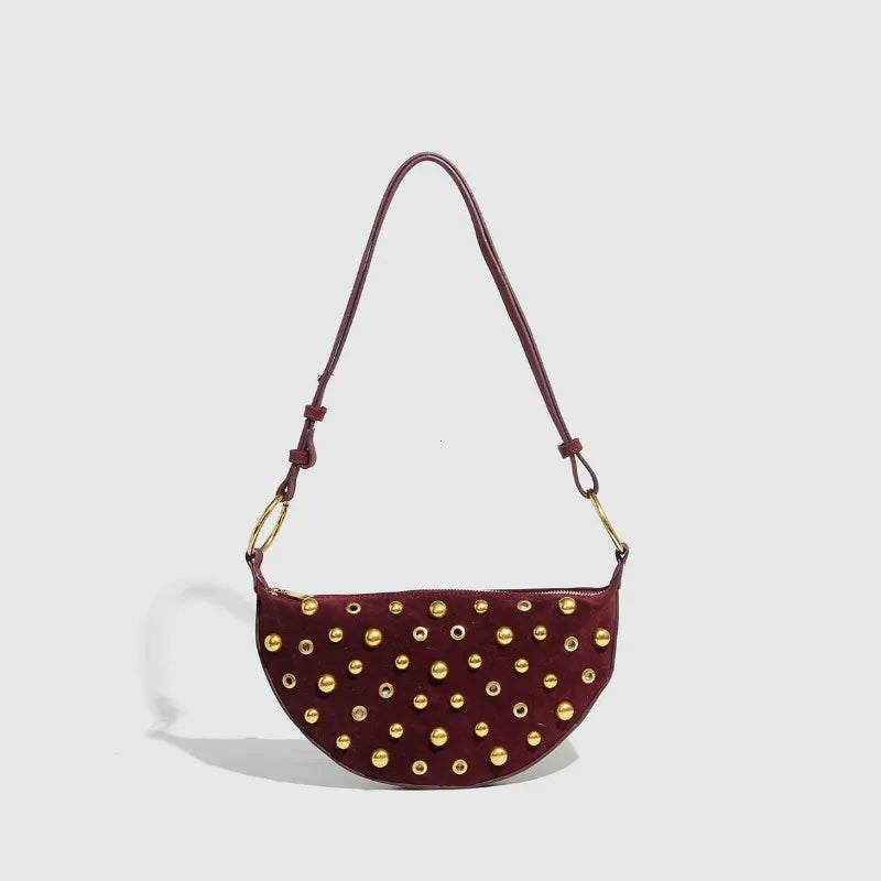 Designer Rivet Polka Dot Studded crossbody Bags