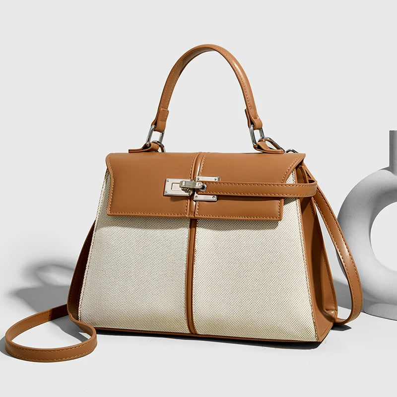 Gold Lock Luxury Design Handbag