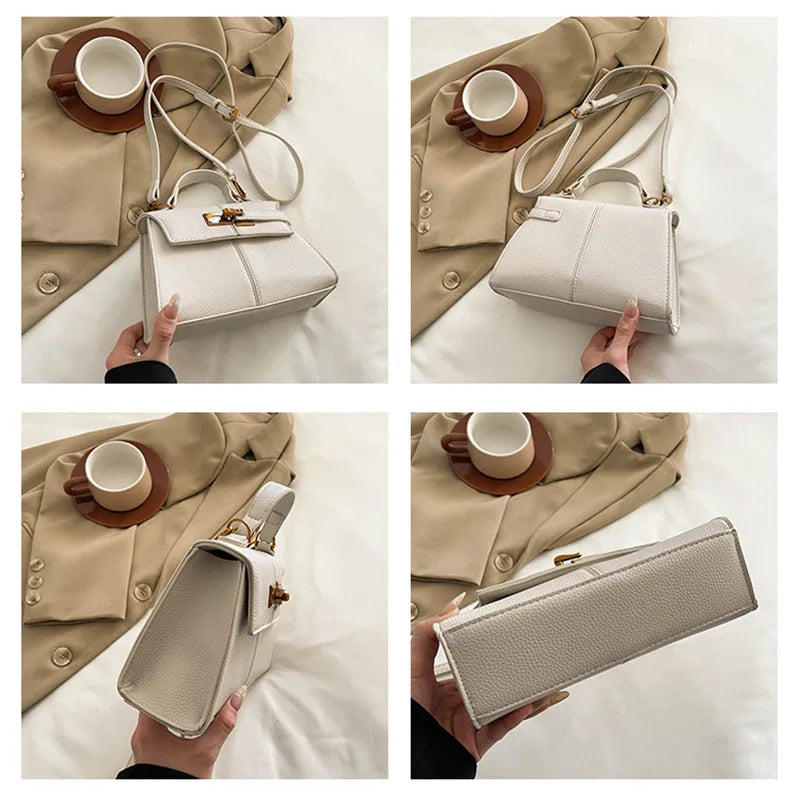 Gold Lock Luxury Design Handbag