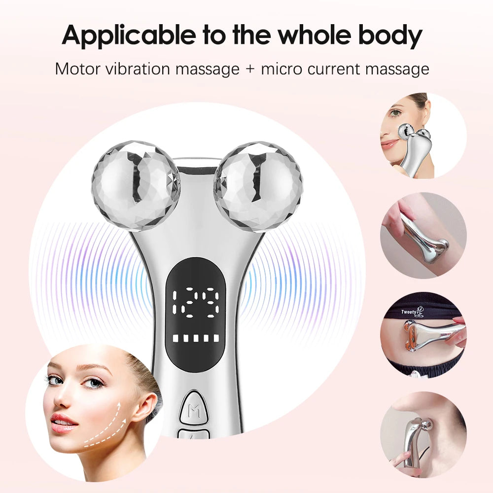Face Lift Roller Micro-Current  Massager Beauty Device