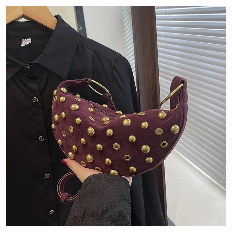 Designer Rivet Polka Dot Studded crossbody Bags