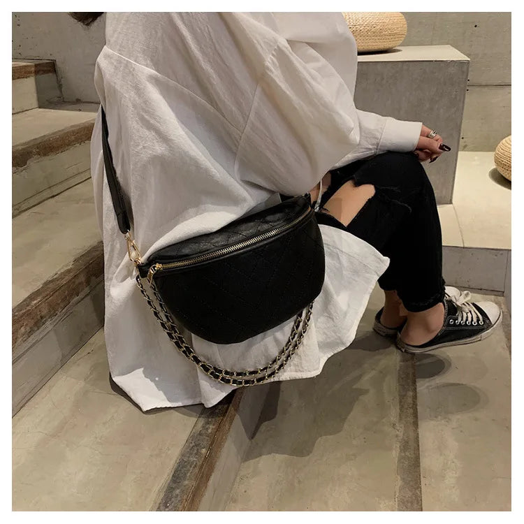 Luxury Brand Banana Crossbody Bag with Adjustable Shoulder Strap