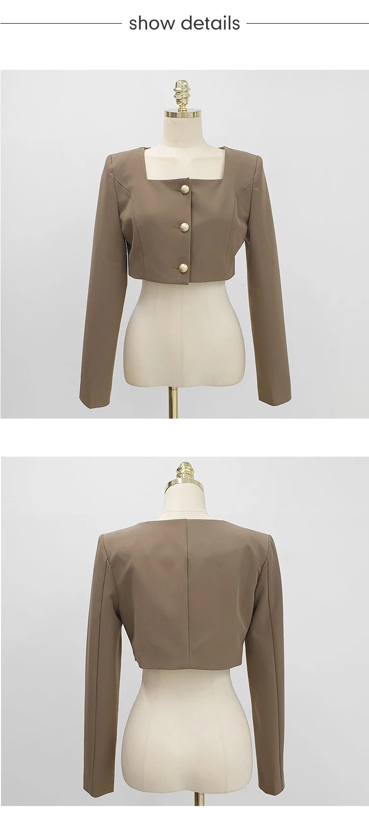 Perfectly Dressed Cropped Jacket and Maxi Skirt Two-Piece Matching Set