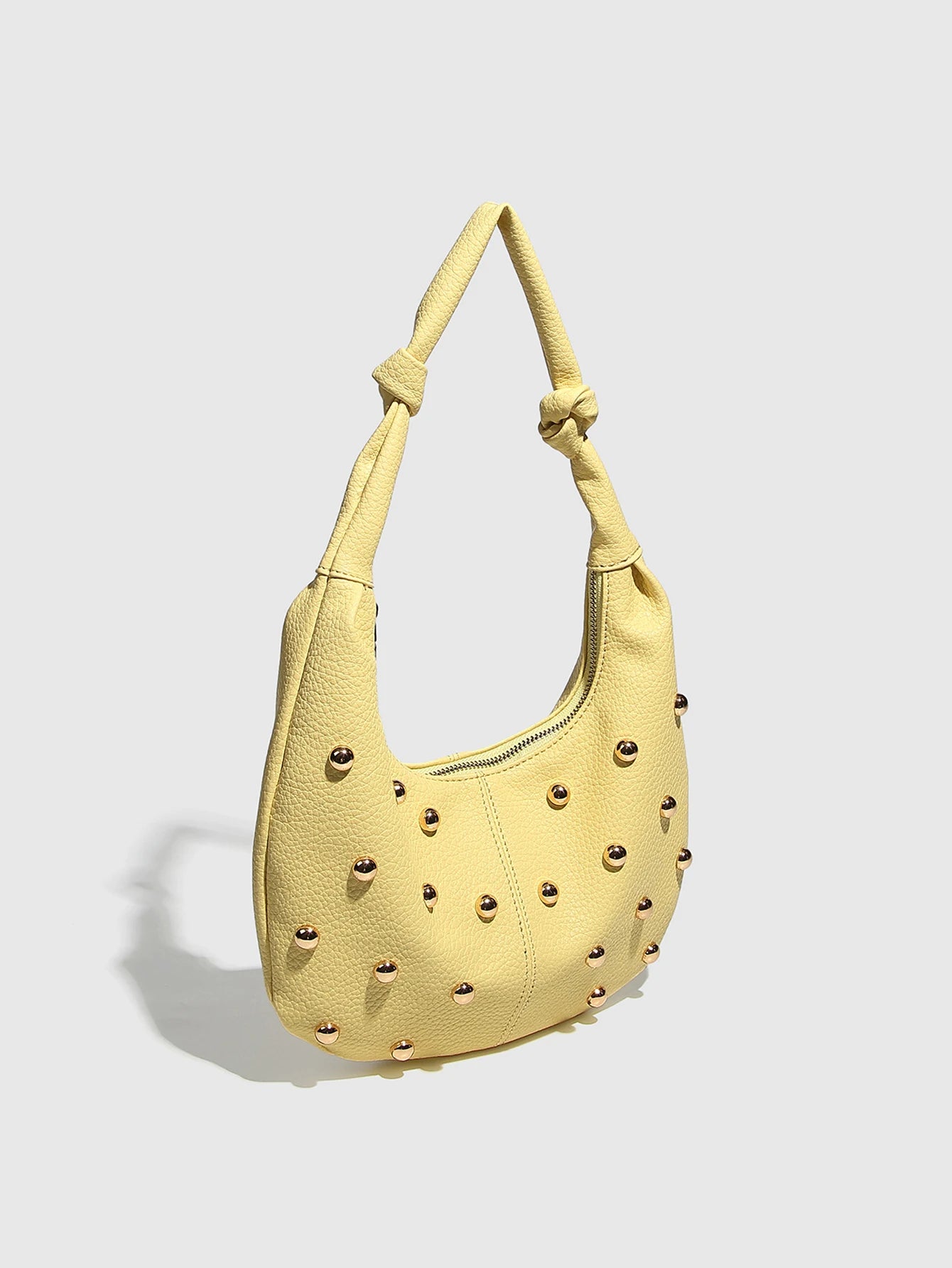 Half Moon Versatile Studded Tote Bag