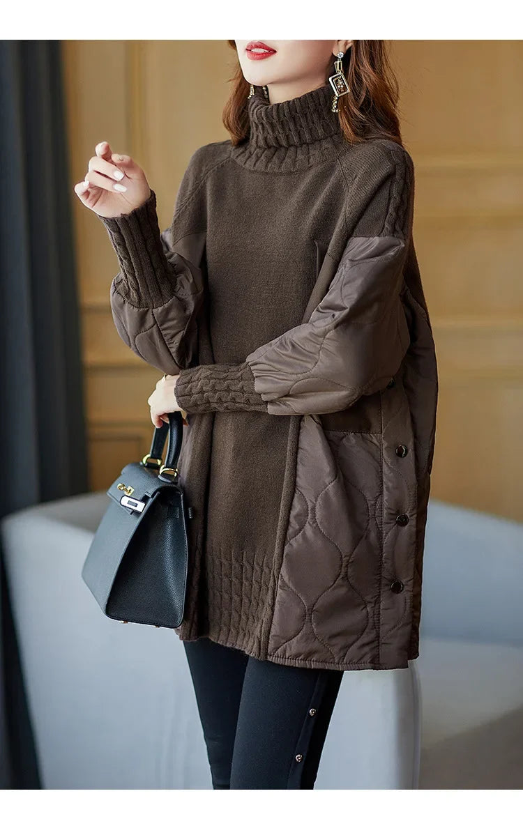 Glamour Vibe  Knit Top Sweater with  Long Sleeves