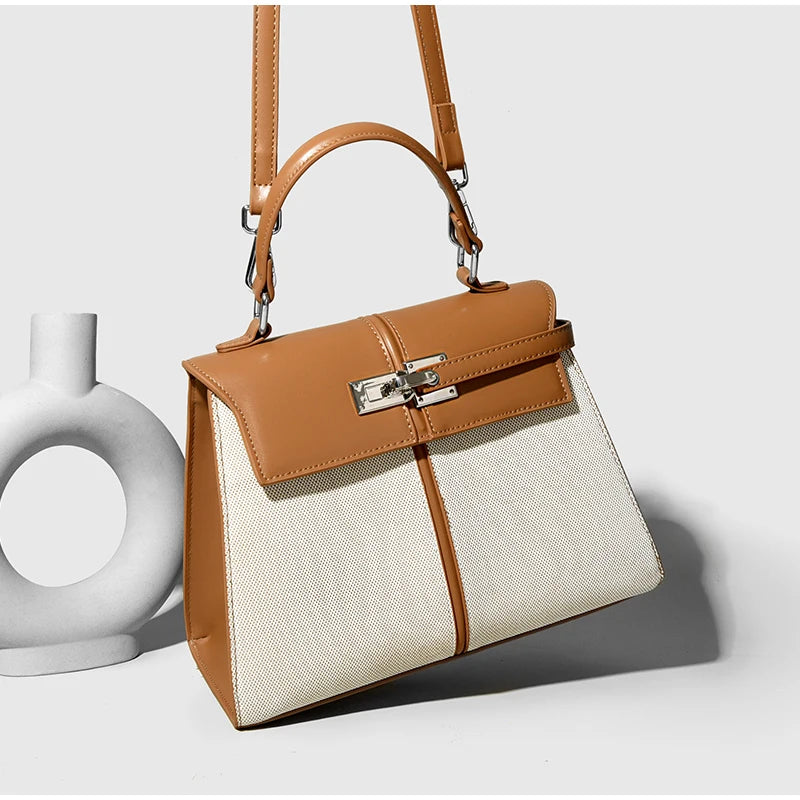 Gold Lock Luxury Design Handbag