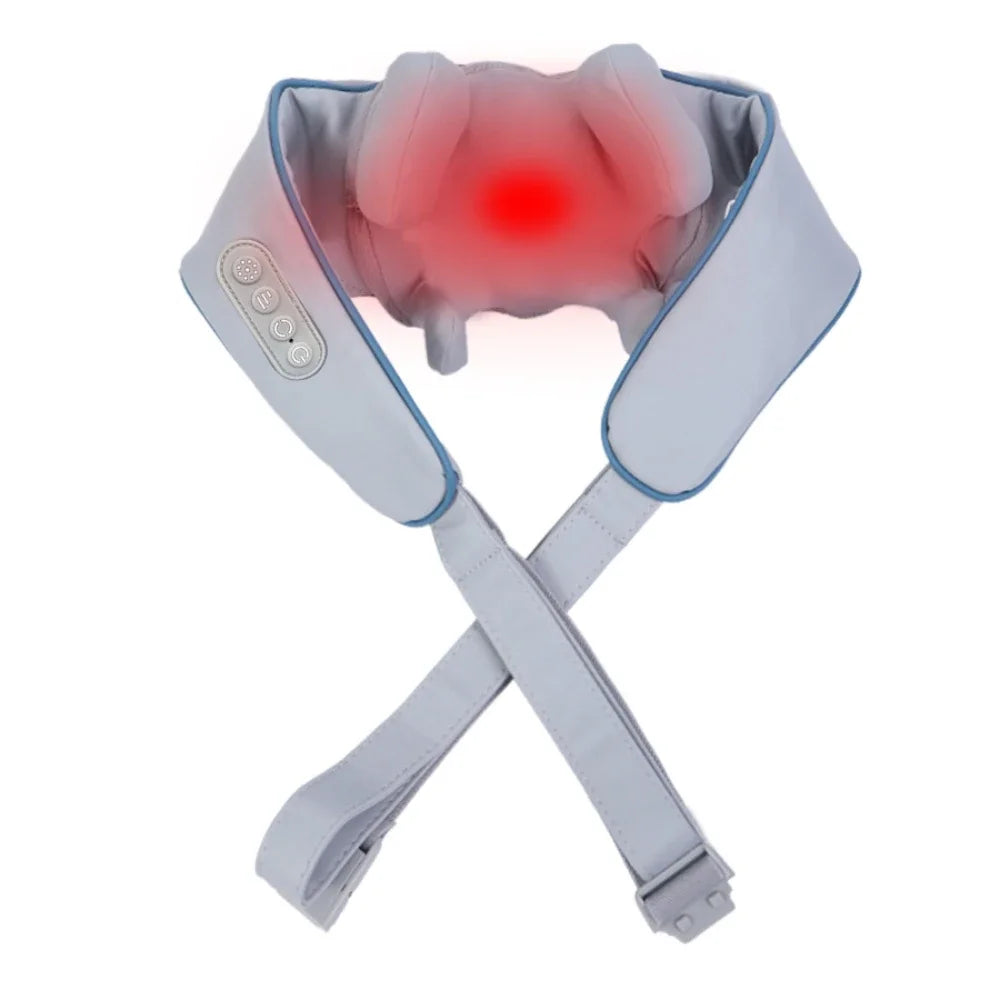 Portable Mini Relaxer Electric Heated Upper Back & Neck Shiatsu Massage