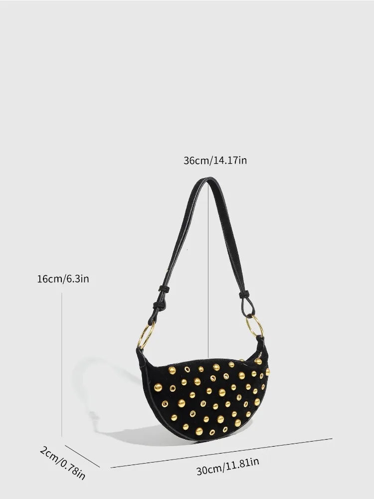 Designer Rivet Polka Dot Studded crossbody Bags