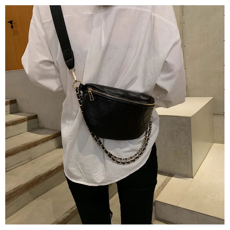 Luxury Brand Banana Crossbody Bag with Adjustable Shoulder Strap