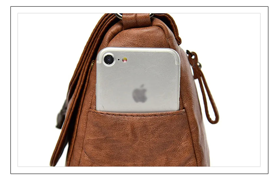 "Vintage Soft" Style Genuine  Crossbody Handbag