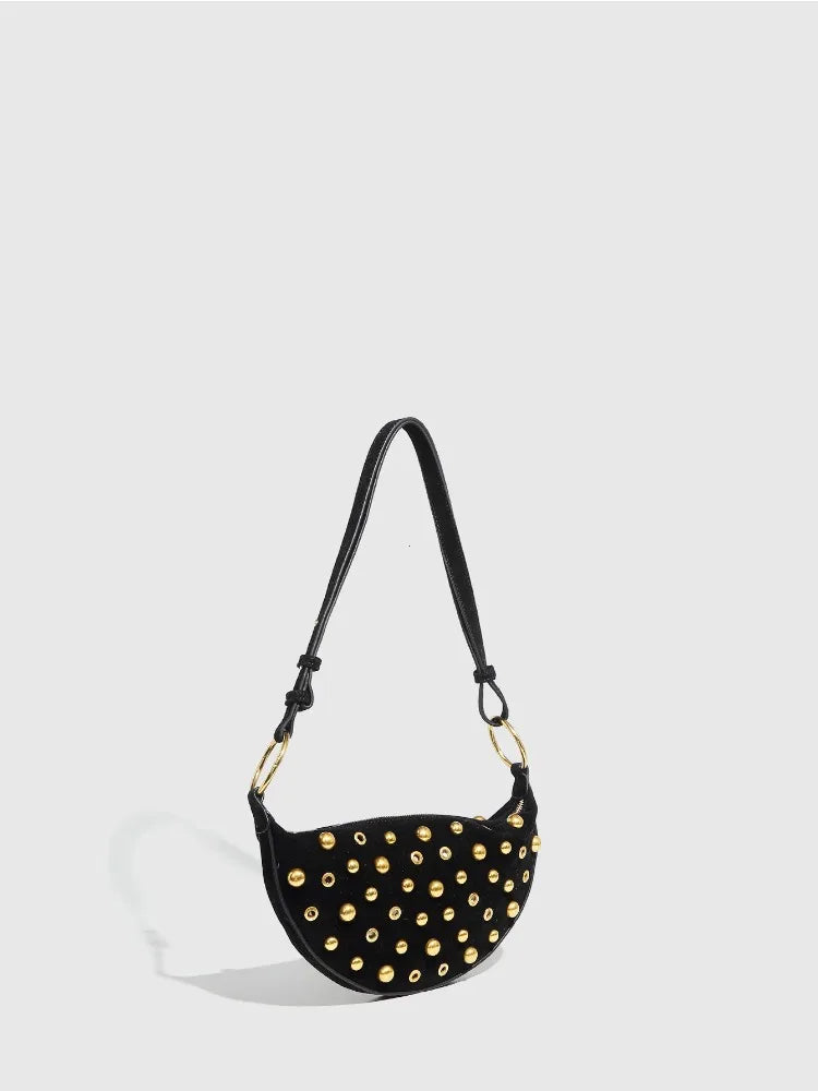 Designer Rivet Polka Dot Studded crossbody Bags