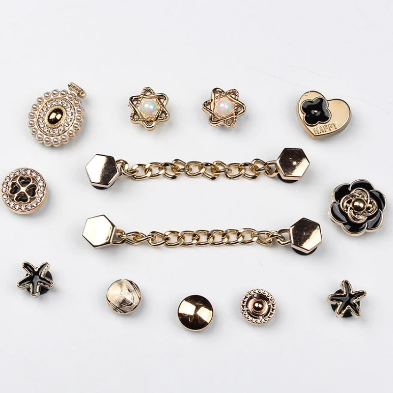 Shoes Gold  Charms Sets Accessories