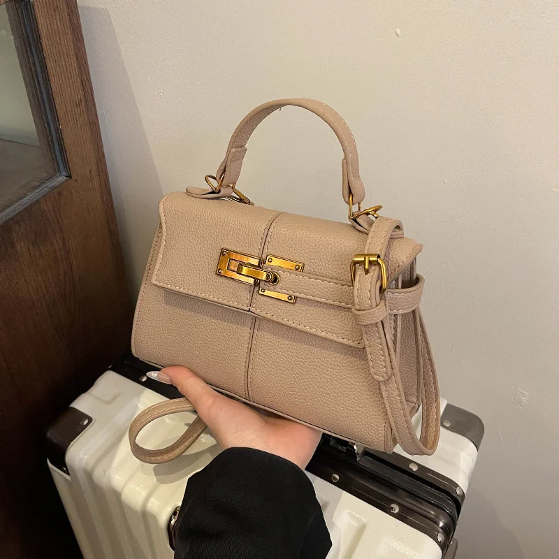 Gold Lock Luxury Design Handbag