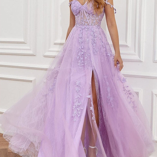 Sapphire Blue Purple  Red Carpet Banquet Evening Dress