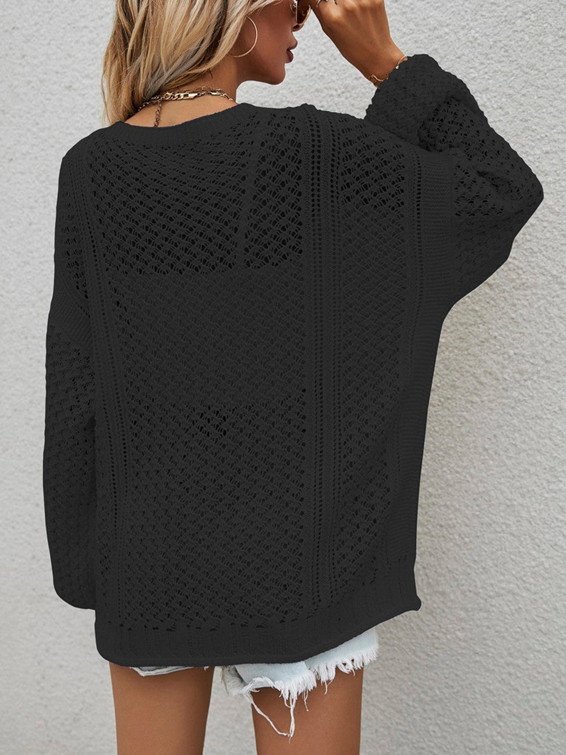 Let Me Love You Openwork Cardigan